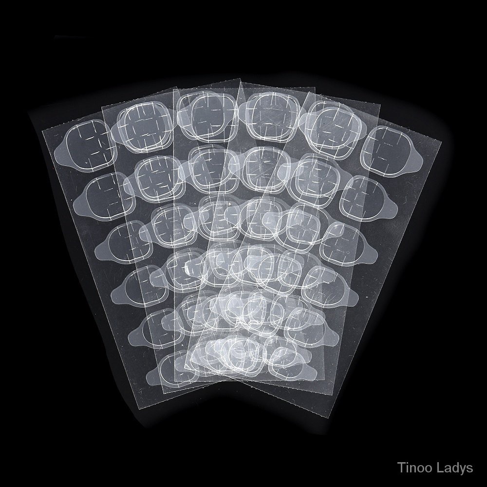 Set 5 tờ 60 miếng dán 2 mặt dành cho móng tay giả