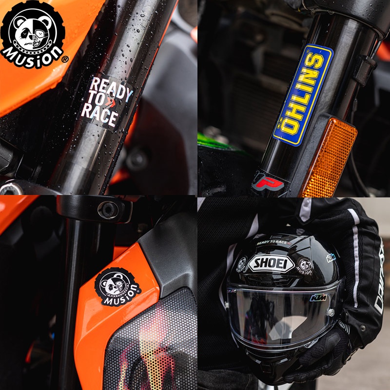 Original racing nhà tài trợ sticker mũ bảo hiểm xe máy decal dán xe không thấm nước