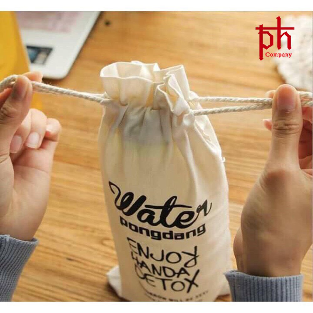 Bình Đựng Nước Water PongDang 600ml Kèm Túi