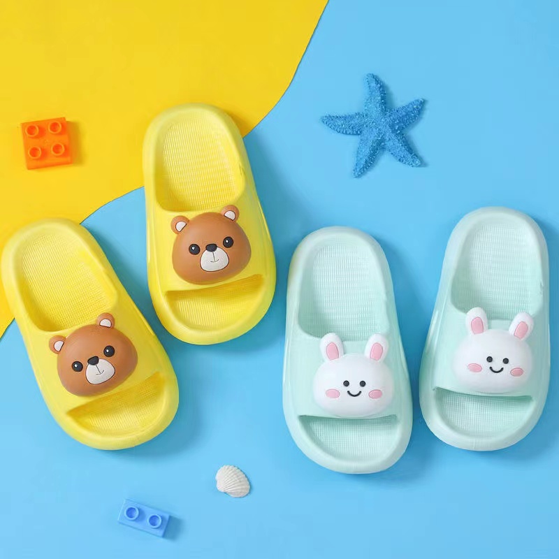 Dép Đi Biển Chống Trượt Họa Tiết Hoạt Hình 3D Dễ Thương Cho Bé