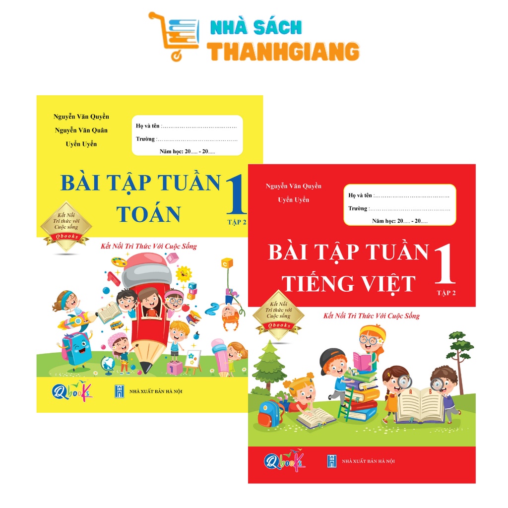 Sách – Combo Bài tập tuần Toán và Tiếng Việt 1 Tập 2 (Kết nối tri thức với cuộc sống)