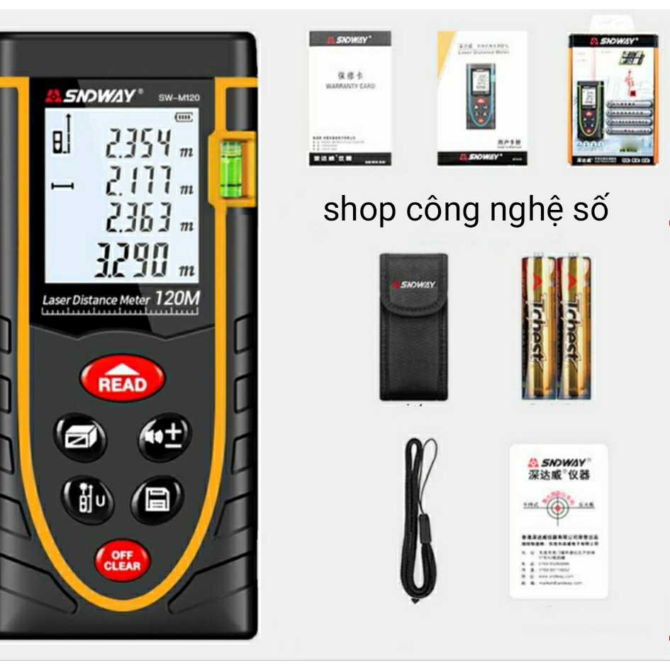 Máy đo khoảng cách bằng tia laser SNDWAY SW-M50/M70/M100/M120 –thước đo khoảng cách bằng tia laser SNDWAY