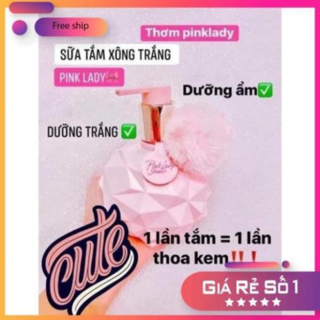 Sữa tắm [ CHÍNH HÃNG 100% ] Sữa tắm xông trắng Pink Lady