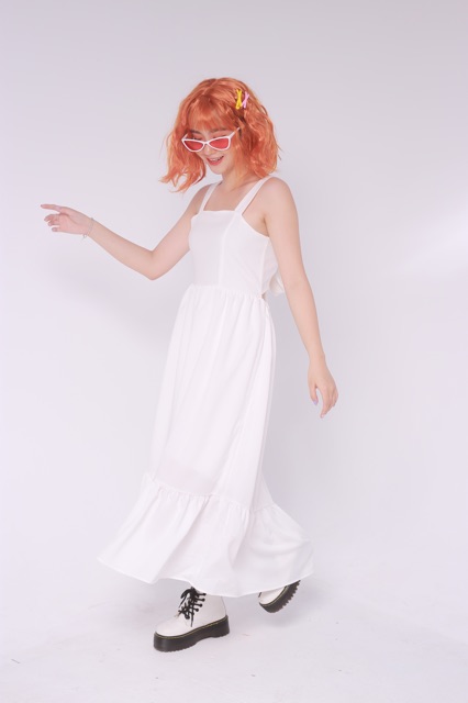 [Mã FAGREEN1505 giảm tới 30K đơn 99K] VÁY ĐI BIỂN - BORDER DRESS - VÁY NƠ LƯNG SAU | BigBuy360 - bigbuy360.vn