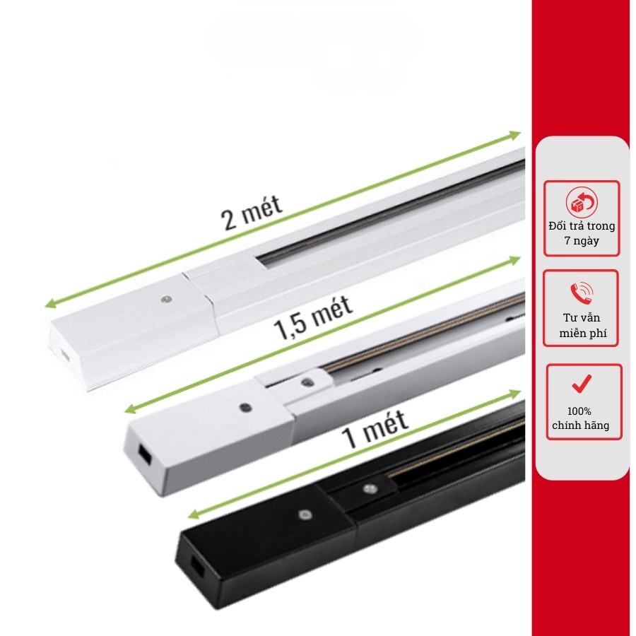 Thanh Ray 1M5, 2M Gắn Đèn Rọi GS CHÍNH HÃNG