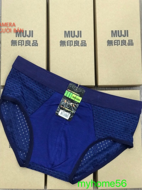 Hộp 4 quần sịp nam muji thông hơi cao cấp 303