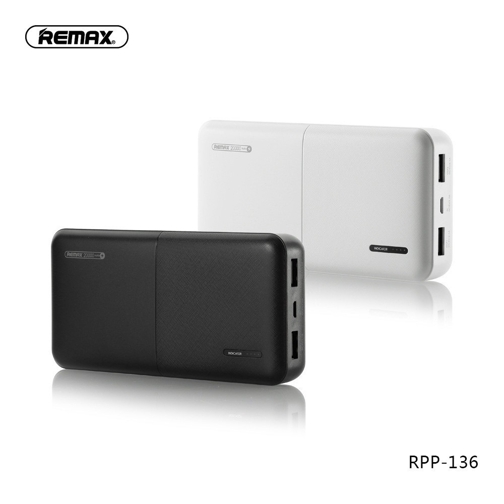 Sạc Dự Phòng Remax RPP-136 20000mAh Chính Hãng - BH 1 Năm - Hưng Long PC