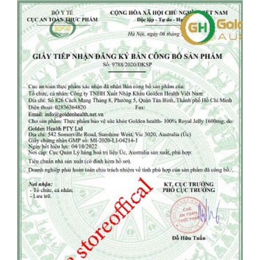 Sữa Ong Chúa Healthy Care Royal Jelly 1000mg 365 Viên Úc