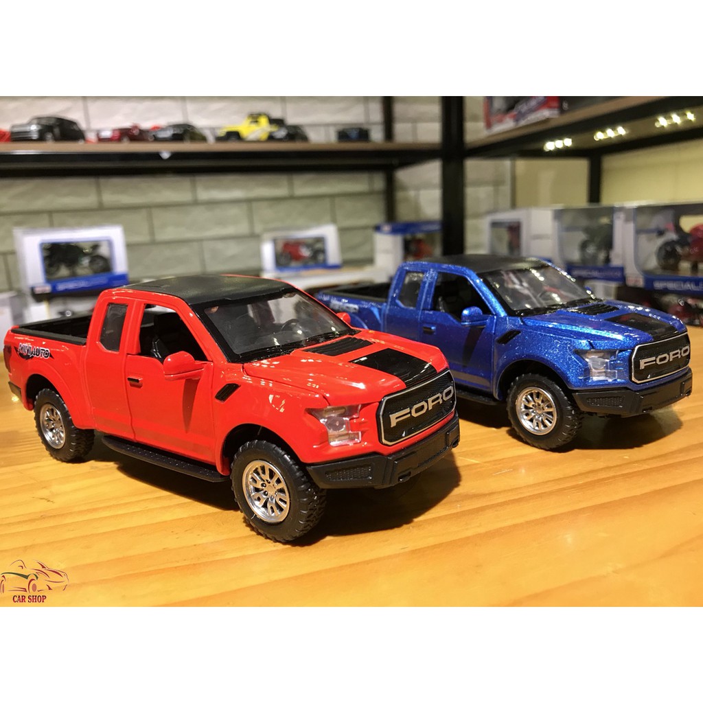 Mô hình xe bán tải Ford Ranger F150 tỉ lệ 1:32 màu xanh