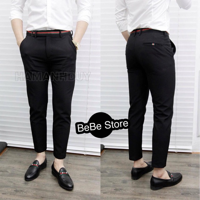 QUẦN ÂU ĐEN Cạp Đỏ | BigBuy360 - bigbuy360.vn