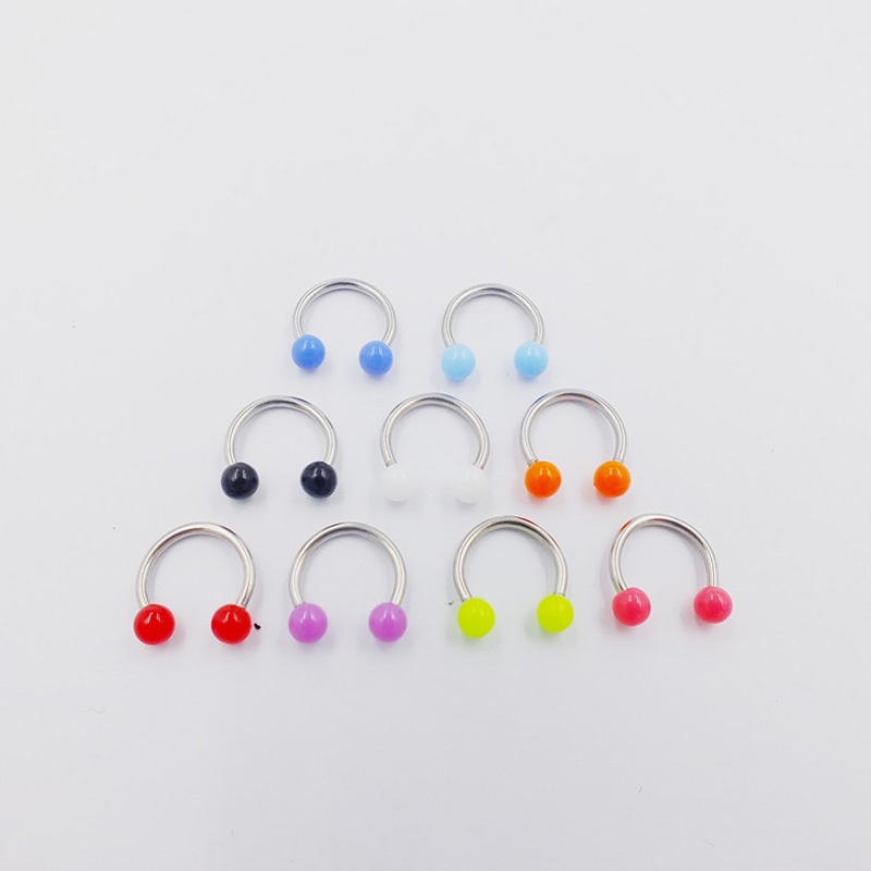 Set 8 Khuyên Mũi Nhiều Màu Sắc Cá Tính