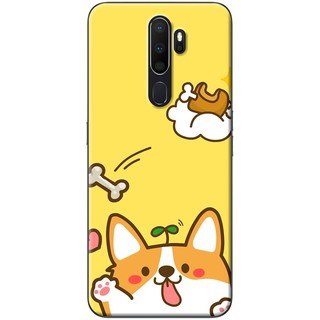 Ốp lưng OPPO A5 2020, A9 2020 in hình Cún và xương