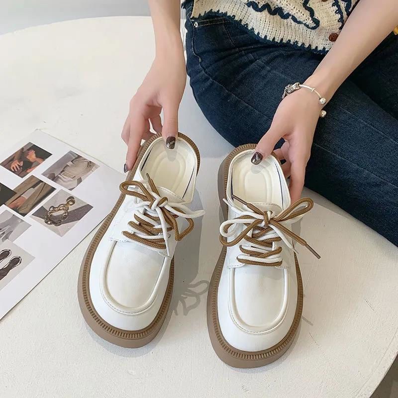 Dép Da Đế Dày Buộc Dây Thời Trang Mùa Hè Cho Nữ
