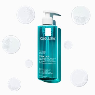 La Roche-Posay Effaclar Micro-Peeling Purifying Gel (400 ml): Gel tắm giúp sạch bã nhờn, giảm mụn, thoáng lỗ chân lông