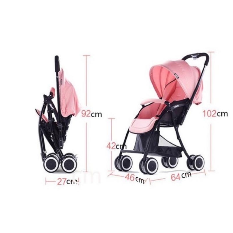 Xe Đẩy VOVO 2 Chiều Phiên Bản Mới