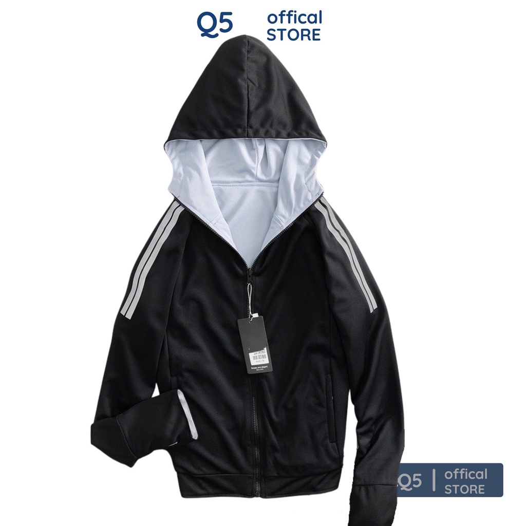 Áo Chống Nắng 2 Mặt, 2 Lớp Thun Lạnh Lỗ Kim Mặc Q5SHOP Chống tia UVF100+