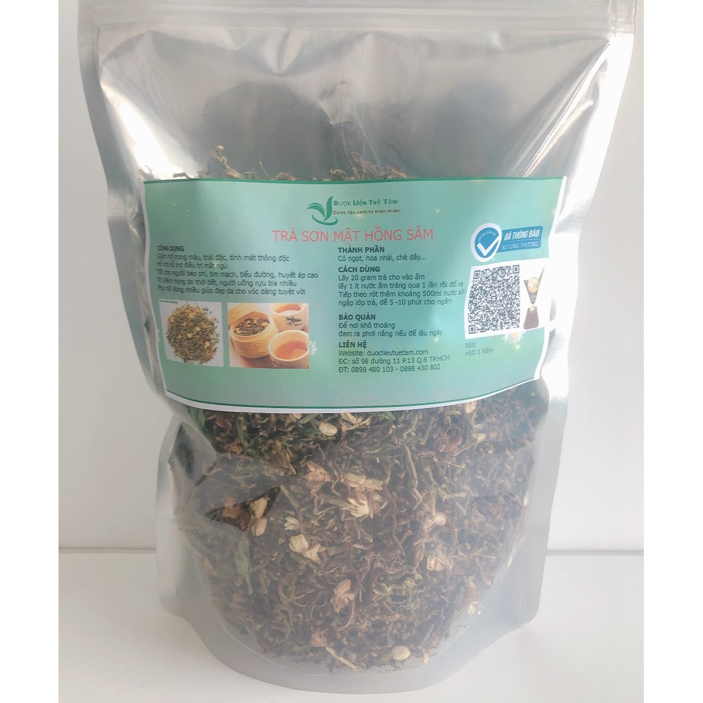 Bán sỹ trà sơn mật hồng sâm gói 1kg