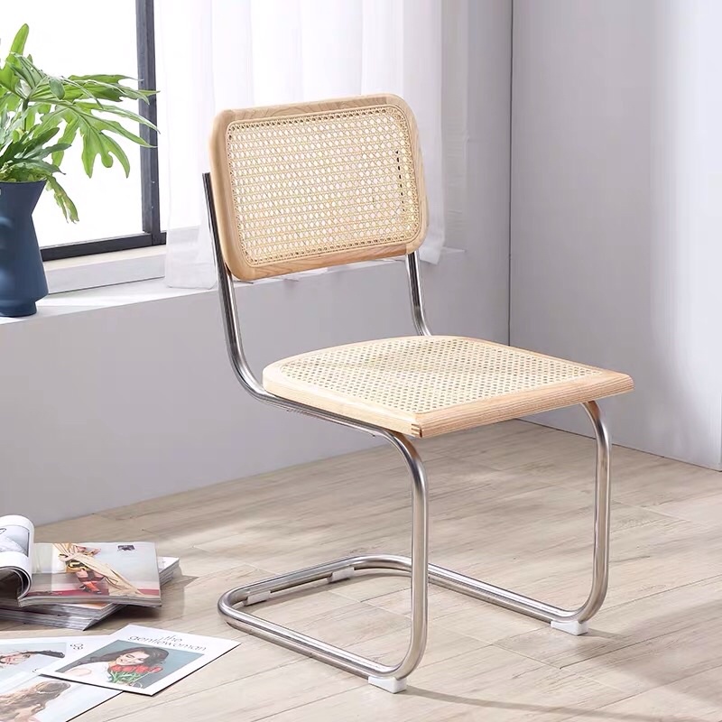 Ghế mây phối inox