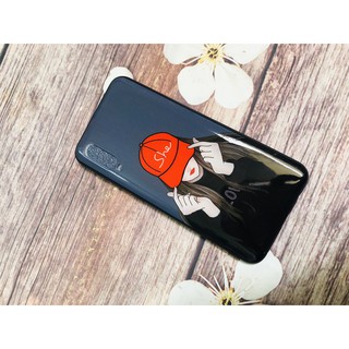 Ốp lưng phủ bóng cho samsung A50 hình cô gái