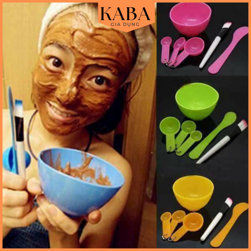 Bộ dụng cụ trộn đắp mặt nạ 4 in 1 KABA