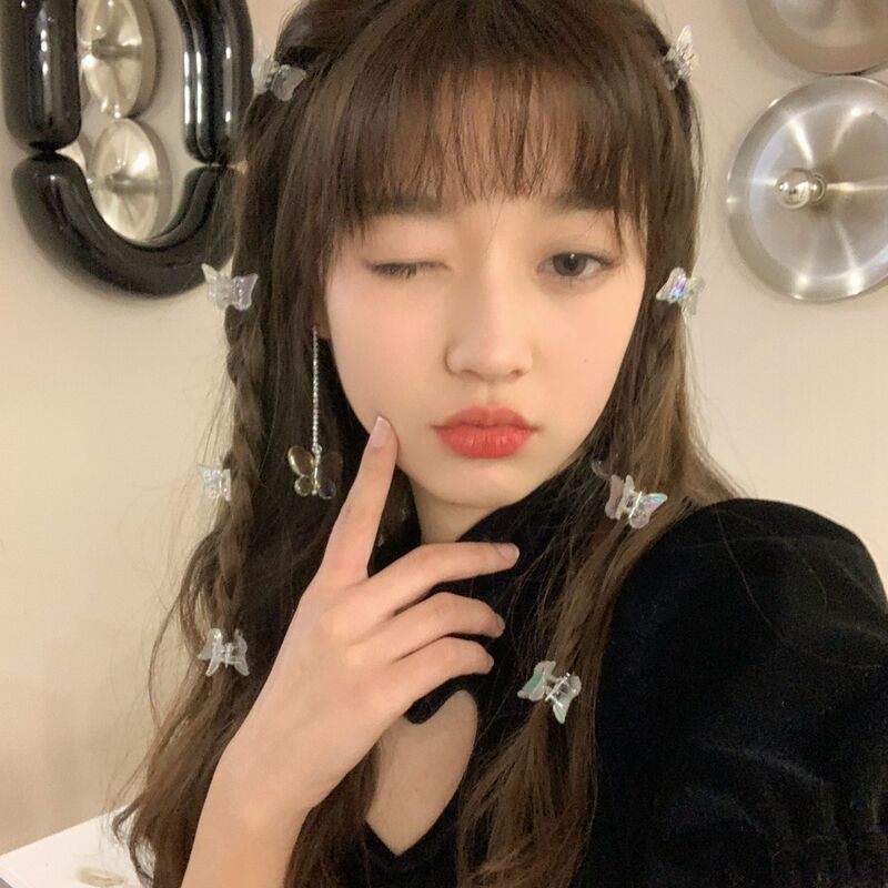 ✨✨Kẹp Tóc Hình Bướm Mini Trong Suốt Dành Cho Nữ