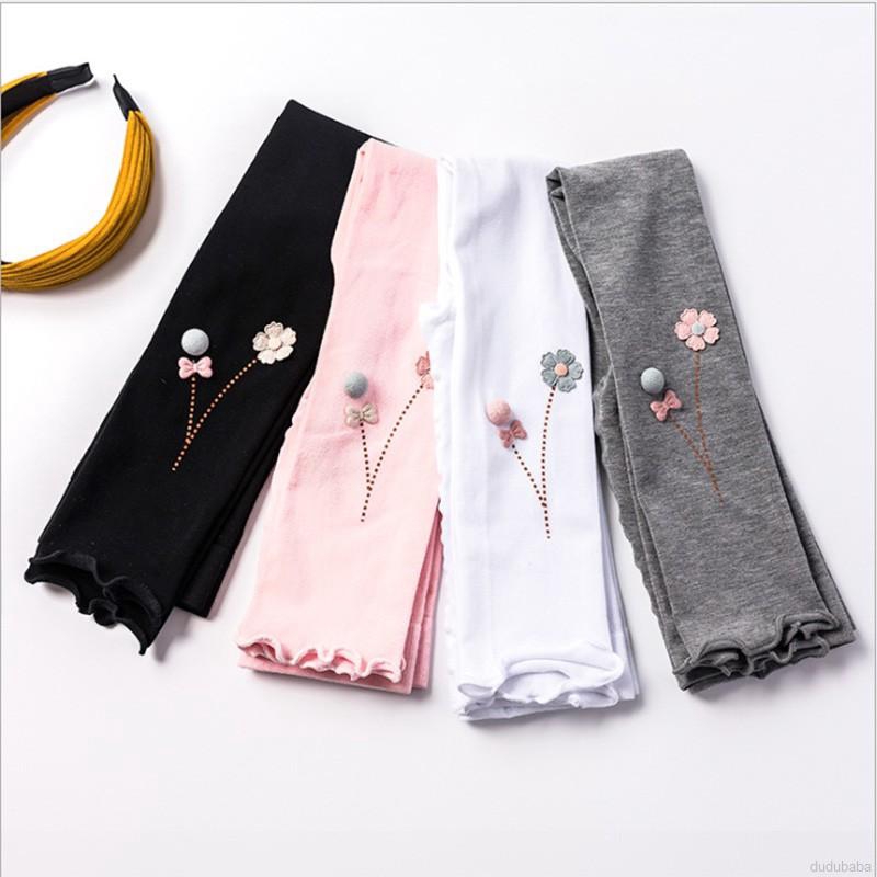 Quần Legging Cotton Lưng Thun Cho Bé Gái (2-10 Tuổi)