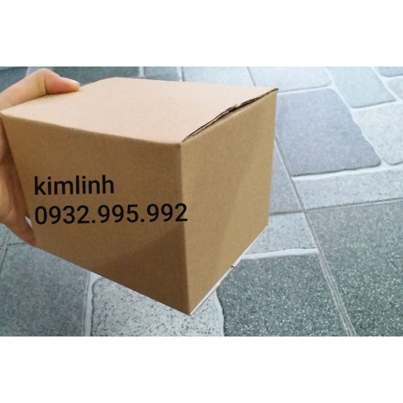 100 hộp carton size 12x6x5 màu nâu