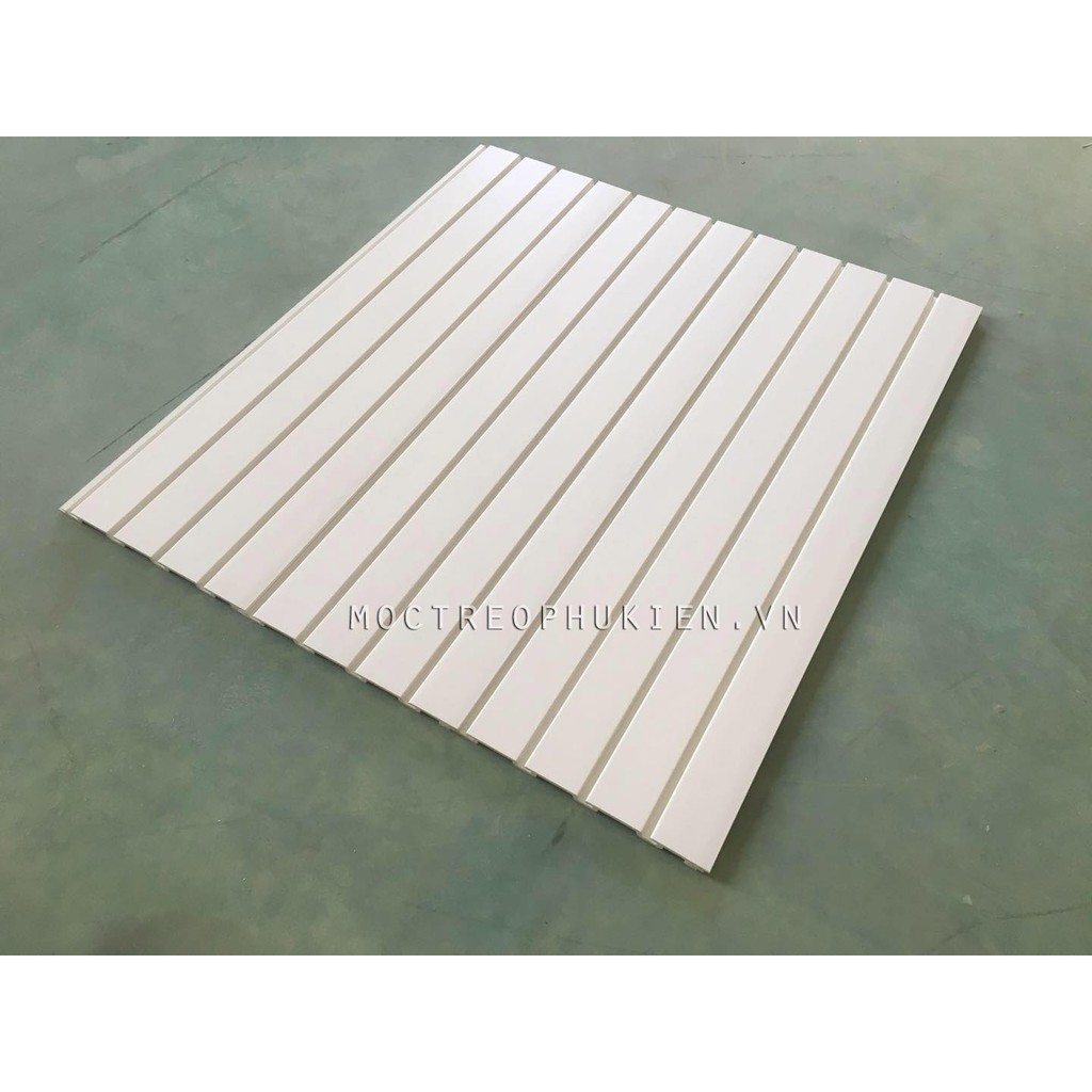 TẤM SLATWALL NHỰA PVC, SLATWALL PANELS LÀM KỆ TRƯNG BÀY HÀNG HÓA