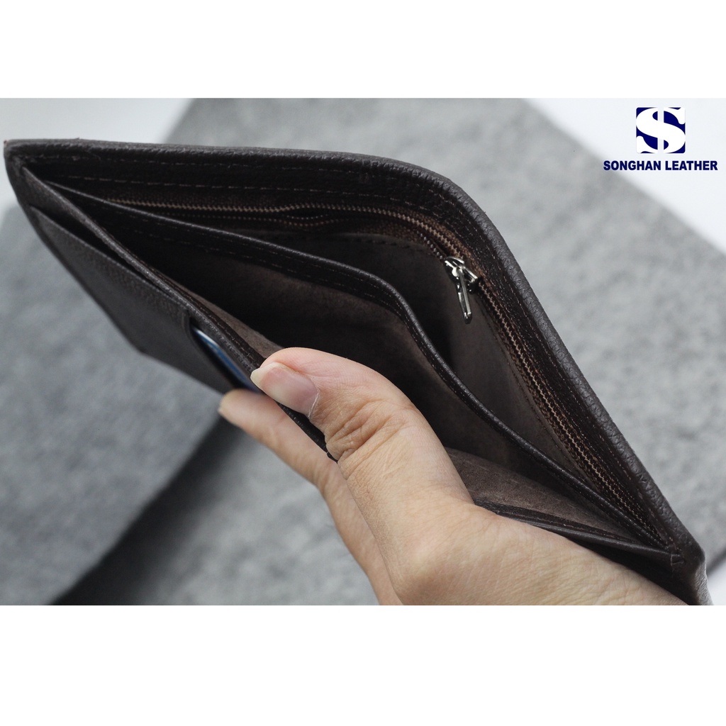 Ví Nam Da Cá Sấu Dáng Đứng Songhan Leather MW03 ,Bóp Nam Cao Cấp Da Thật Bảo Hành 12 Tháng