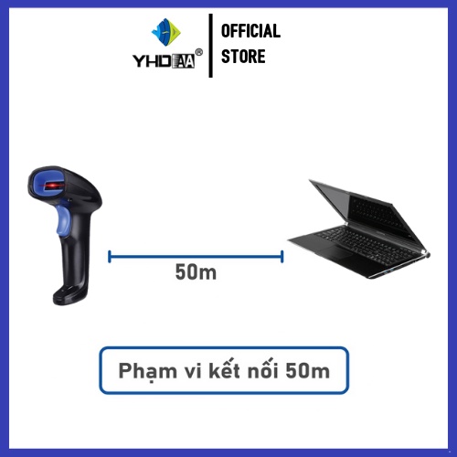 Máy quét mã vạch YHD 1100DB 2D, QRcode kết nối Bluetooth/ 2.4G