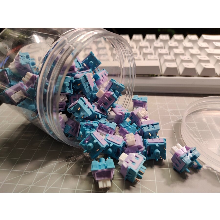 Công Tắc Tuyến Tính Phiên Bản Nâng Cấp rgb 5 pin Chống Bụi Cho Bàn Phím Cơ ktt blueberry v2