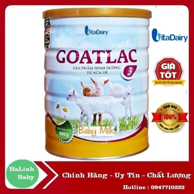 [Mẫu mới] Sữa Dê Goatlac Gold 1+ 2+ (800g) Goatlac 3