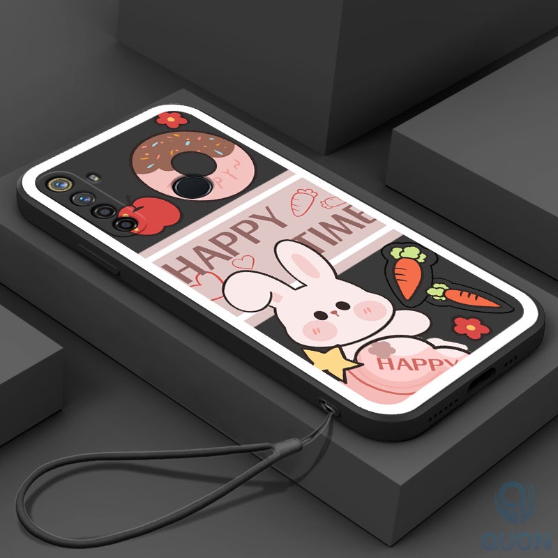 Ốp Điện Thoại TPU Mềm Hình Thỏ/Bánh Donut Cho Realme 5 6 7 pro 5i 6i 7i C17