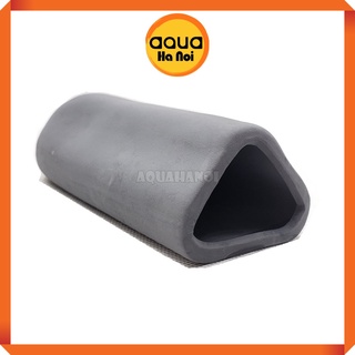 Đồ chơi tép cảnh bằng gốm - Hang trú ẩn miệng tam giác - Màu đen - Trang trí hồ cá tép cảnh, giúp tép trú ẩn, xả stress