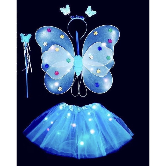 Bộ trang phục trung thu có đèn cho bé gái