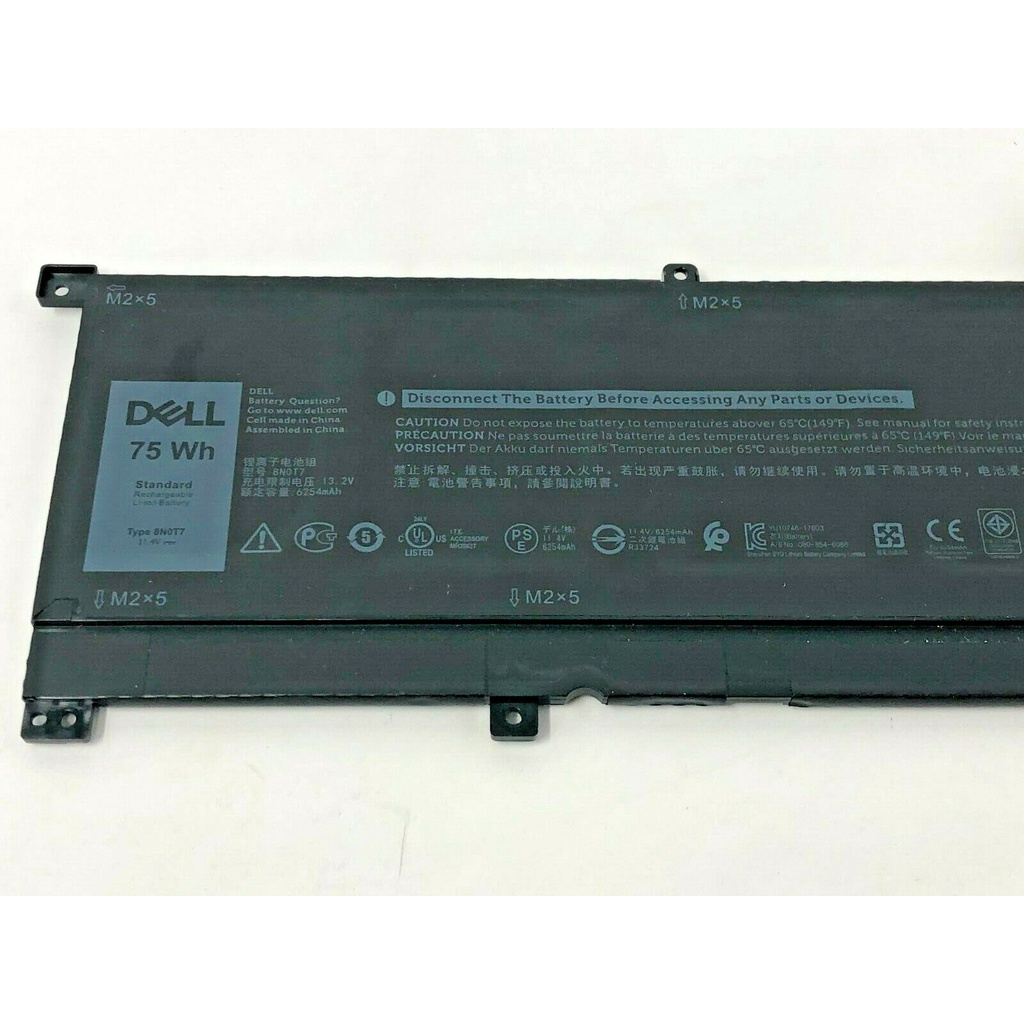 ⚡️⚡️⚡️ PIN [ZIN] LAPTOP DELL 8N0T7 battery for Dell XPS 15 9575 Series TMFYT 75WHR BẢO HÀNH 6 THÁNG 