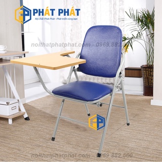 Ghế gấp văn phòng Phát Phát liền bàn, ghế gấp liền bàn làm việc tại nhà, ghế học sinh sinh viên chính hãng giá rẻ - GB01
