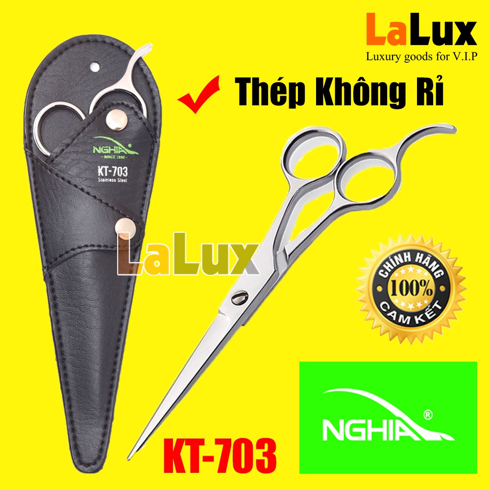 KT-703 Kéo Cắt Tóc Hàng Chính Hiệu KỀM NGHĨA - Sản Phẩm Kéo Cắt Và Tỉa Tóc Làm Từ Thép Không Rỉ