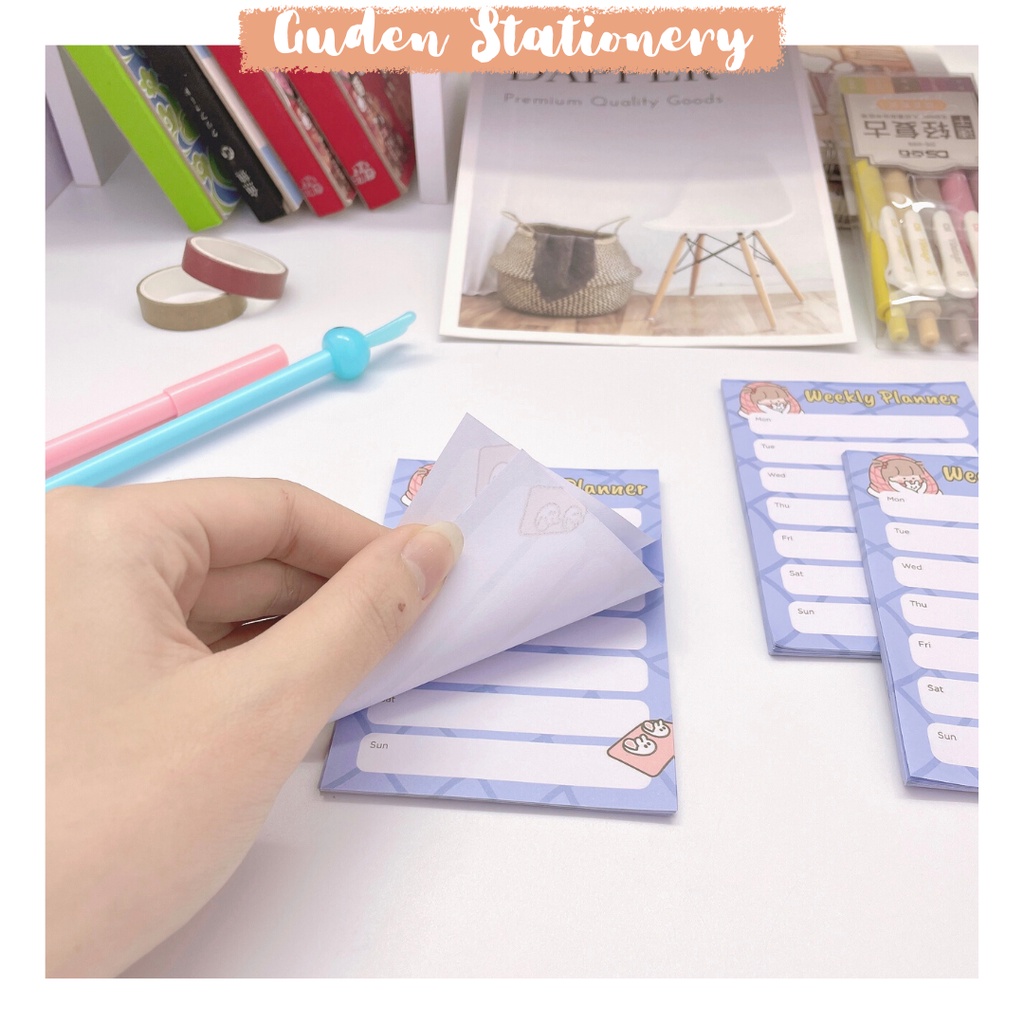 Giấy note em bé và chú thỏ dễ thương - giấy ghi chú dễ thương - Guden Stationery