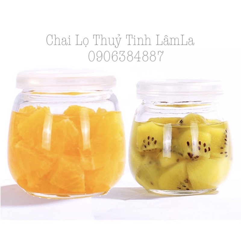 Hũ Thuỷ Tinh Đựng Gia Vị Sữa Chua Béo 200ml