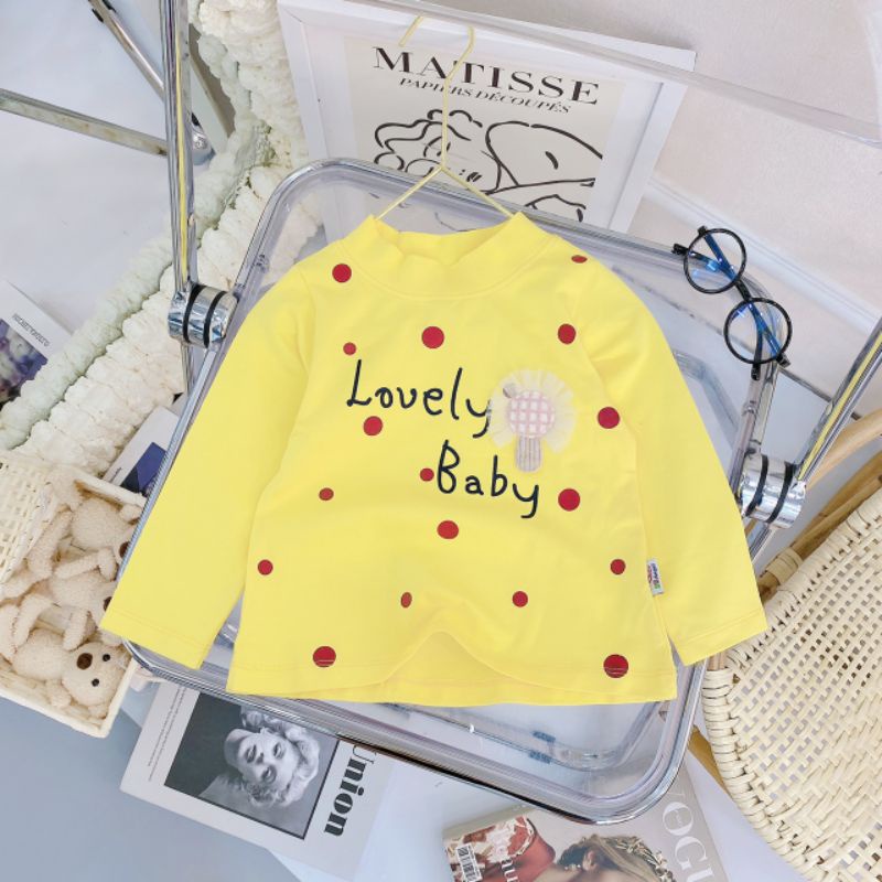 8-32kg Áo thu đông có cổ Bb Angel chấm bi cực xinh cho bé