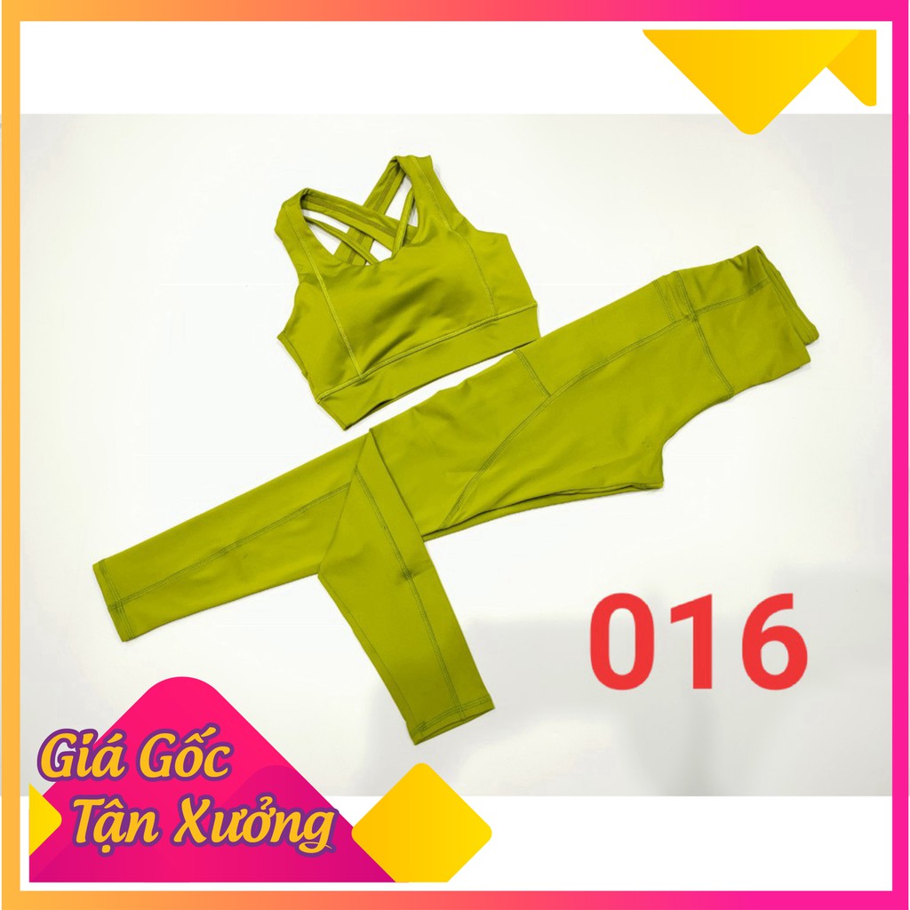 Set đồ tập thể thao nữ thoáng mát, đồ tập yoga thấm hút mồ hôi cực tốt 016