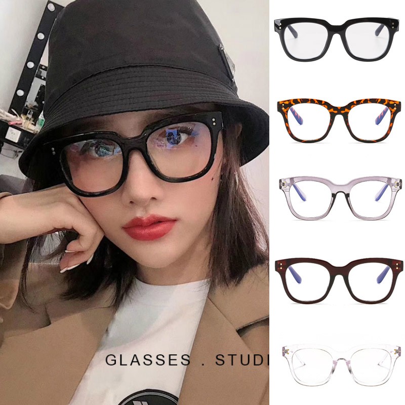 [Mã FAMAYFA giảm 10K đơn 50K] Mắt Kính Gọng Vuông Phong Cách Retro