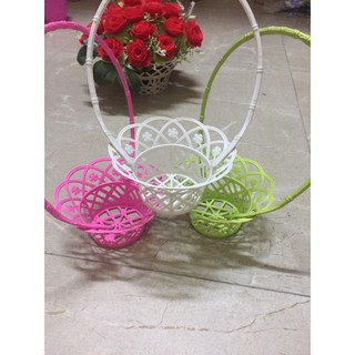 Giỏ hoa-chậu hoa trang trí💖𝑭𝑹𝑬𝑬𝑺𝑯𝑰𝑷💖giỏ cắm hoa-giỏ có quai cắm hoa
