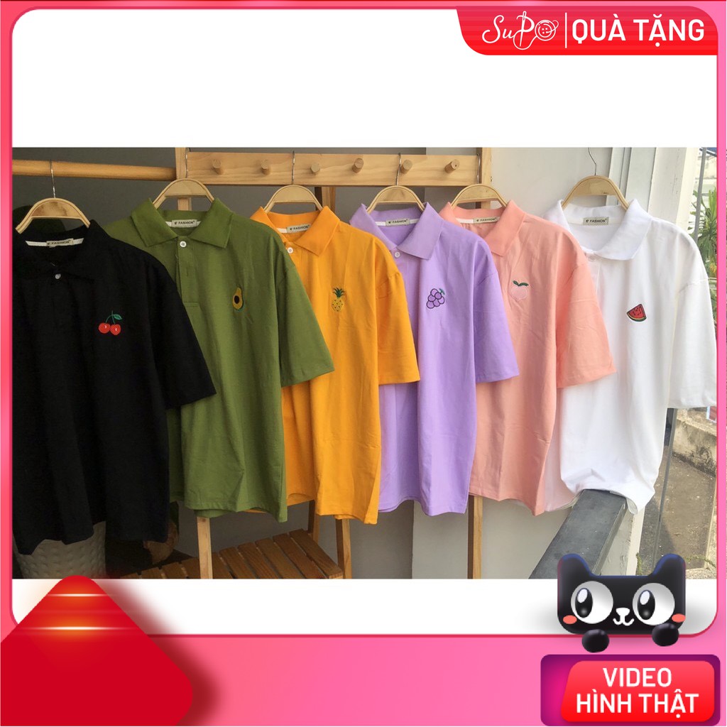 Áo POLO Thêu Trái Cây ( CÓ ẢNH THẬT ) --- [ Xưởng Sỉ Supo ]