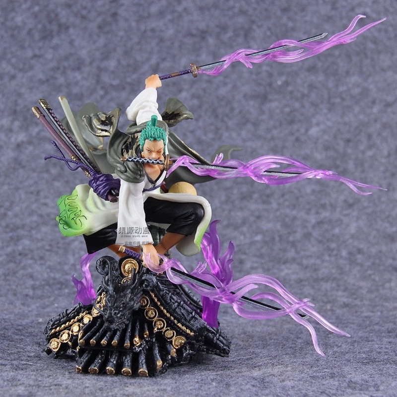 (Có sẵn - 20cm) Mô hình figure Roronoa Zoro mái nhà - Có hiệu ứng kiếm haki