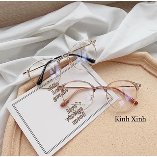 Kính gọng Mắt Tròn Nửa viền UNISEX - NVU2736
