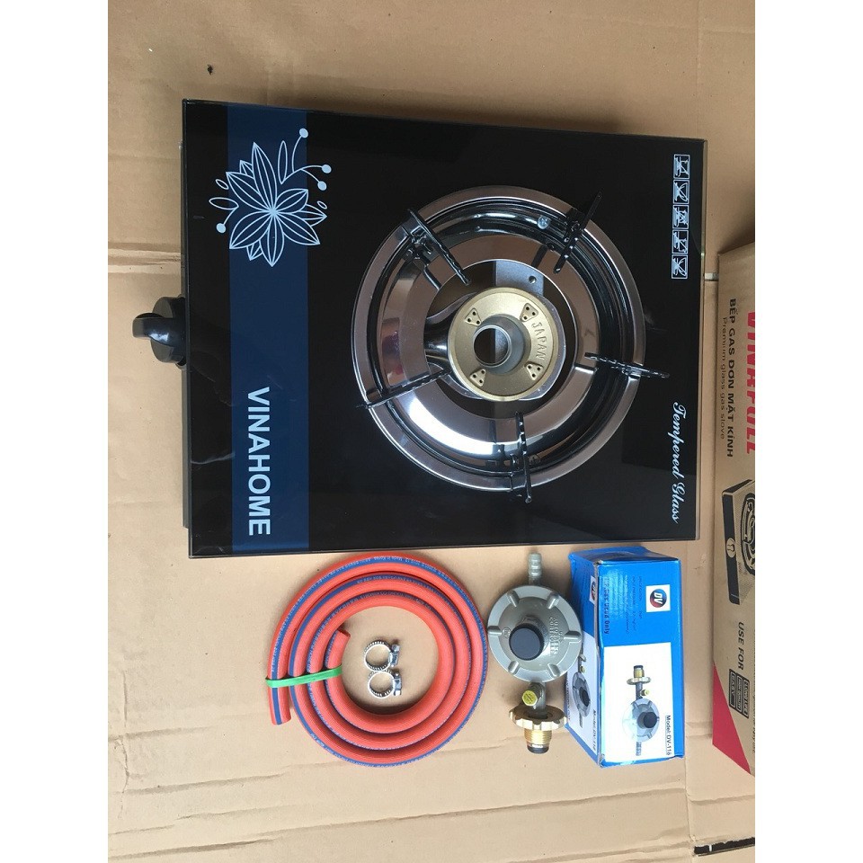 Bếp ga đơn kính + Van Dây Chính Hãng