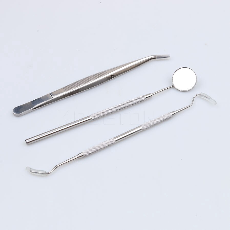 Set 3 dụng cụ khám răng bằng thép không gỉ chuyên dụng