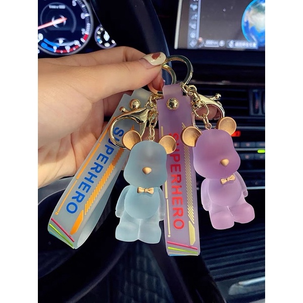 ORDER Móc khoá gấu bearbrick màu thạch trong